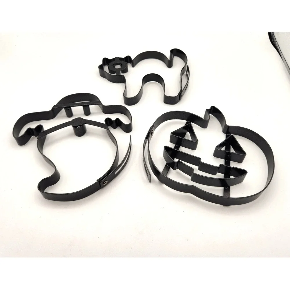 Williams Sonoma Halloween Steel Pancake Molds CAT GHOST PUMPKIN retired